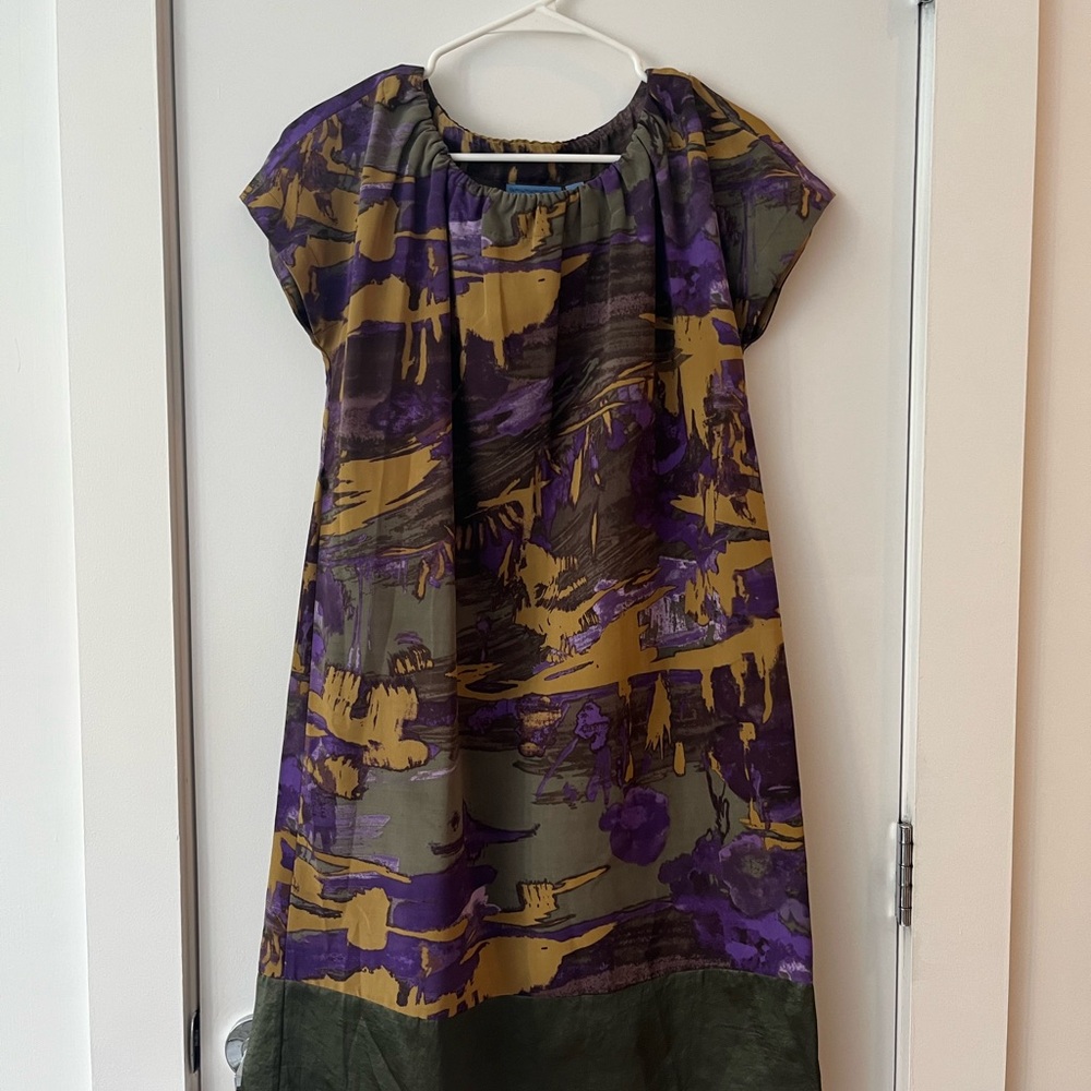Simply Vera Vera Wang Multicolor Abstract Dress